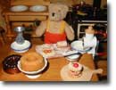 Teddy beim Backen